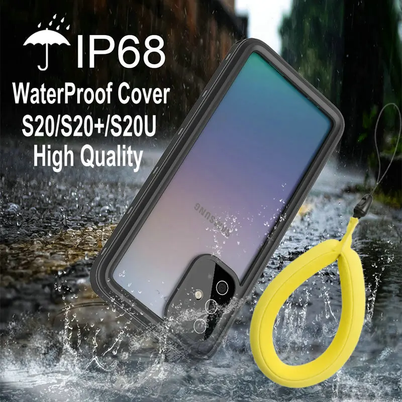 Ip68 Vodotesné Puzdro Pre Samsung S20 Ultra Poznámka 20 S21 Vody Dôkaz Potápanie Plný Kryt Pre Galaxy S20 Plus S21 Prípadoch A32 A52 A72 Obrázok 0 
