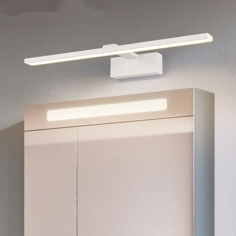 LED Moderné Led Kúpeľňa Lampa Zrkadlo Svetlo 12w 50 cm Vintage Nástenné Svietidlo Čiernej na Bielu Stenu Svietidlá Sconce Nástenné svietidlo