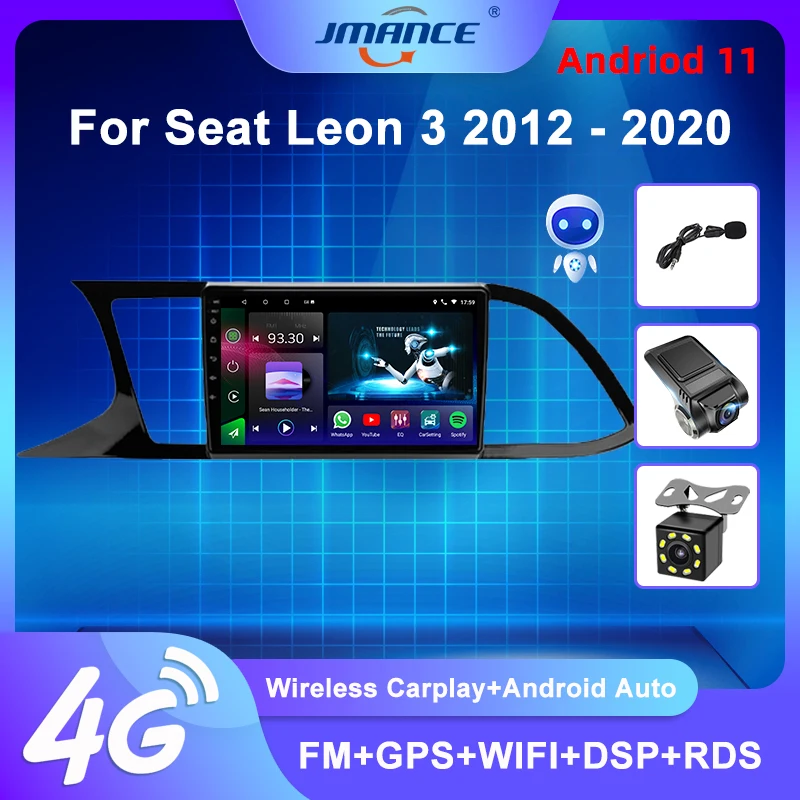 JMANCE Pre Seat Leon 3 2012 - 2020 autorádio, AI Hlas Multimediálne Video Prehrávač, Navigácia GPS Android Č 2din 2 din DVD
