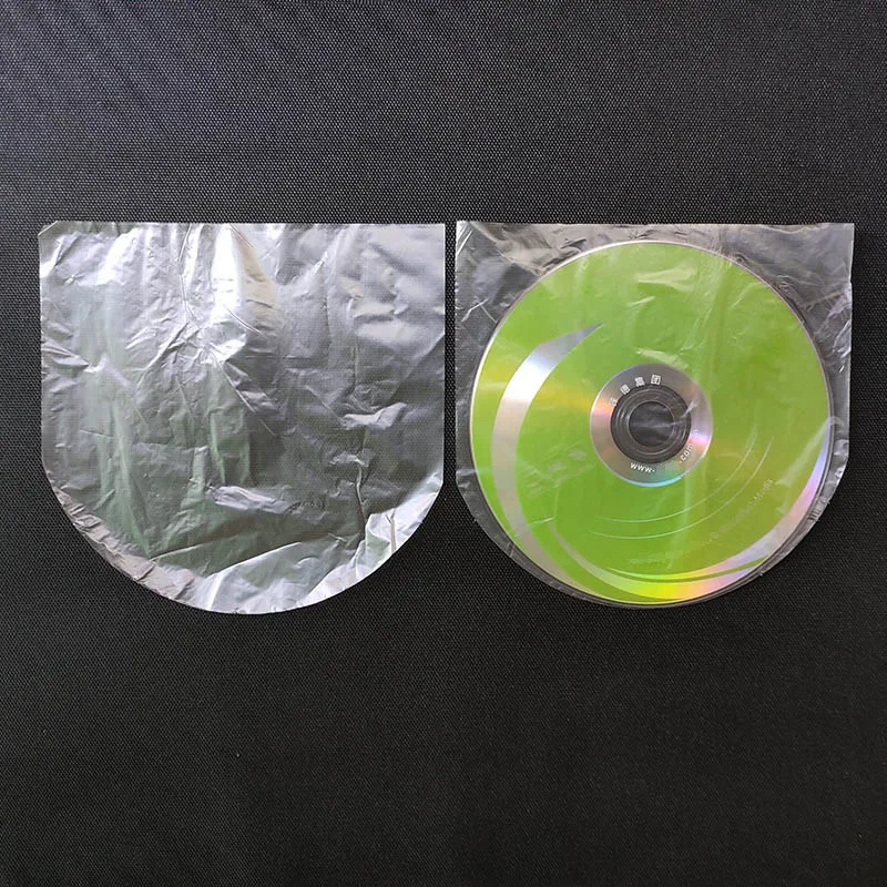 1000pcs Plastové CD DVD Disk Skladovanie Taška Polkruhu Priesvitné Prachotesný Film Ochranné Taška Obrázok 0 