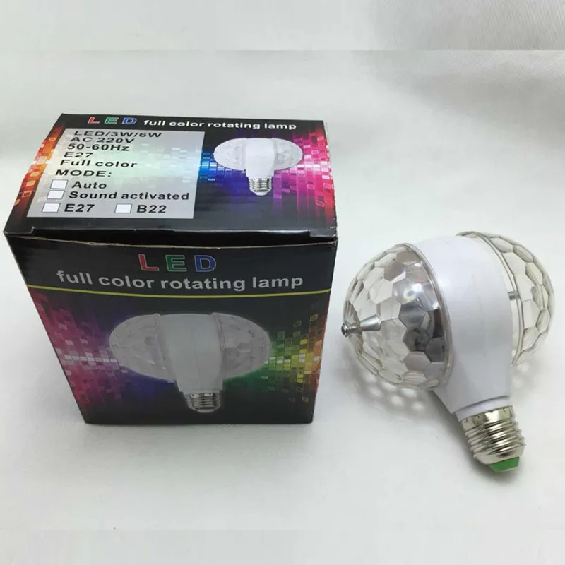 YIYANG LED 6W Rotujúce Žiarovka Svetla s Dual Head Magic Fáze Disco Lampa Rotujúce obojstrannú RGB Fáze Svetlá dc svetlo Escenario Obrázok 1 
