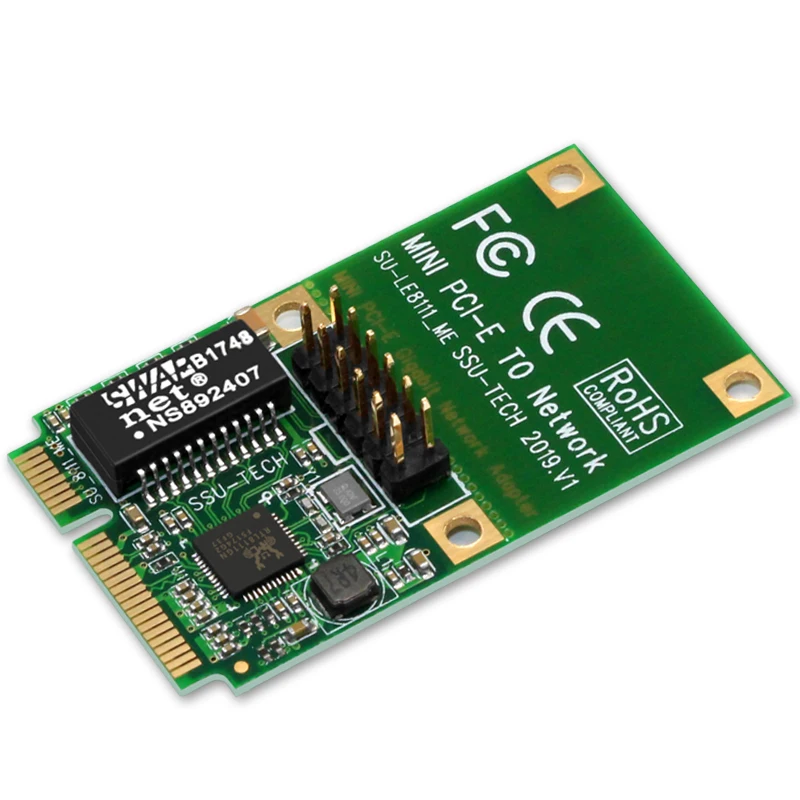 NOVÉ Sieťové Karty Mini PCIE/M. 2/NMVE Sieťová Karta 1000Mb Gigabit Ethernet 10/100/1000Mb RJ45 LAN Sieťový Adaptér pre Počítač PC Obrázok 1 