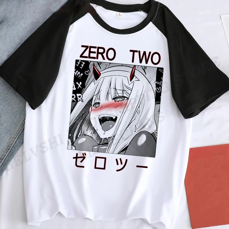 Letné Muži T-shirts Anime Miláčik V Franxx 3d Tlač T-shirt Muži Ženy Móda Hip Hop Topy Tee Nula Dva Tričko Camiseta Obrázok 2 