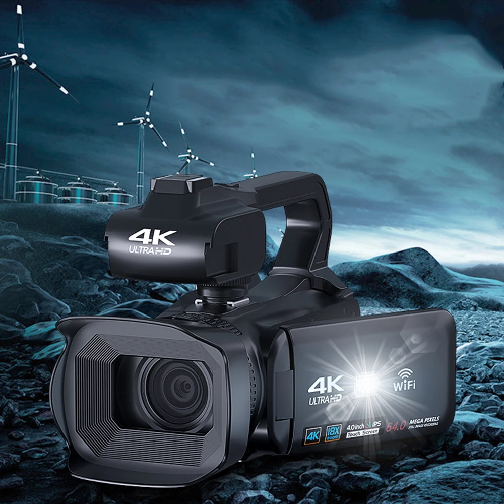 4K Kamery, Youtube Video Kamery Nahrávanie WiFi Digitálny Zoom 18X Prenosné 64MP Profesionálny Fotoaparát Streaming Auto Focus Obrázok 2 