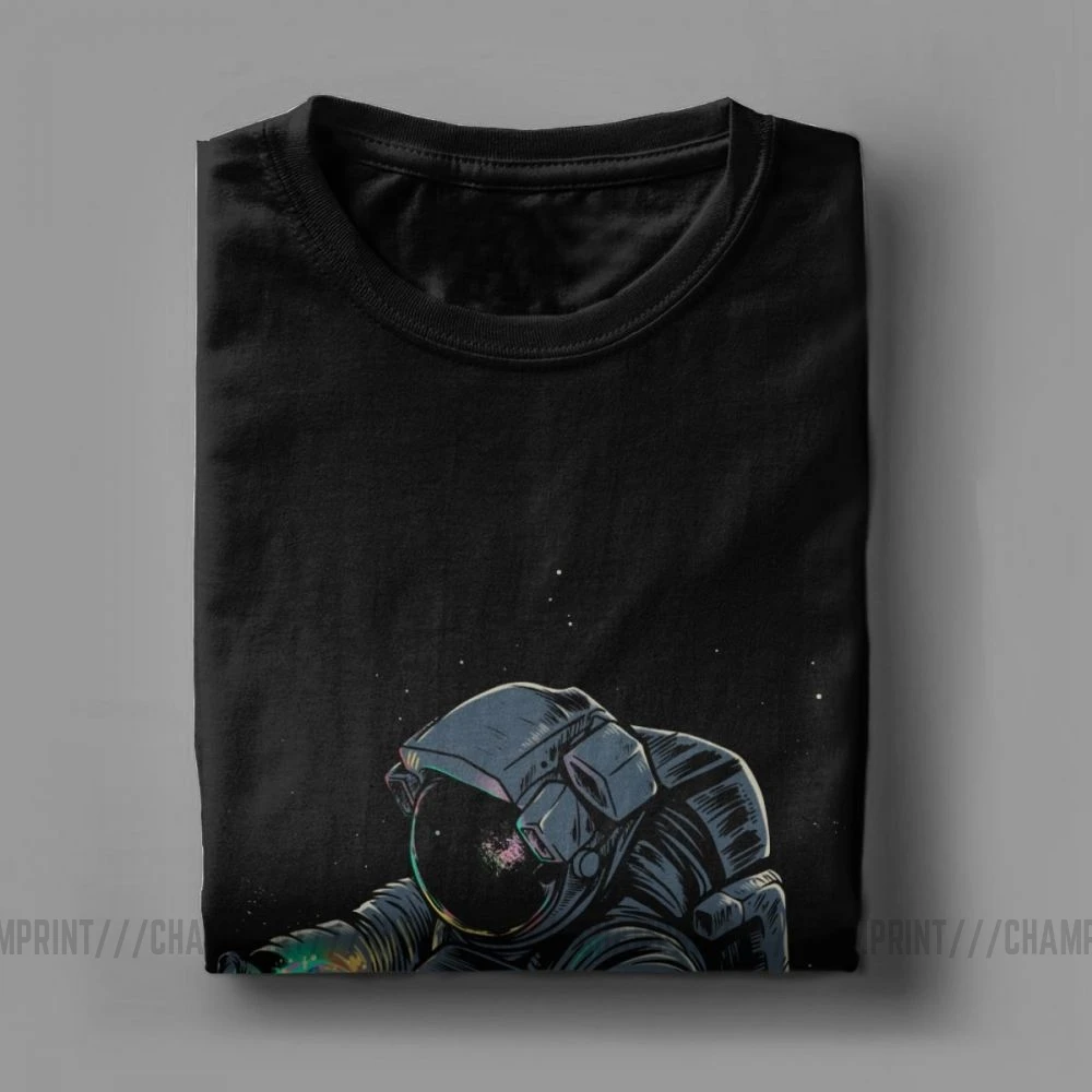 Jellyspace T-Shirts Mužov Čistej Bavlny T Shirt Priestor Hviezdy Galaxy Sci Spacesuit Spaceman Astronaut Krátky Rukáv Tees Darček Topy Obrázok 2 