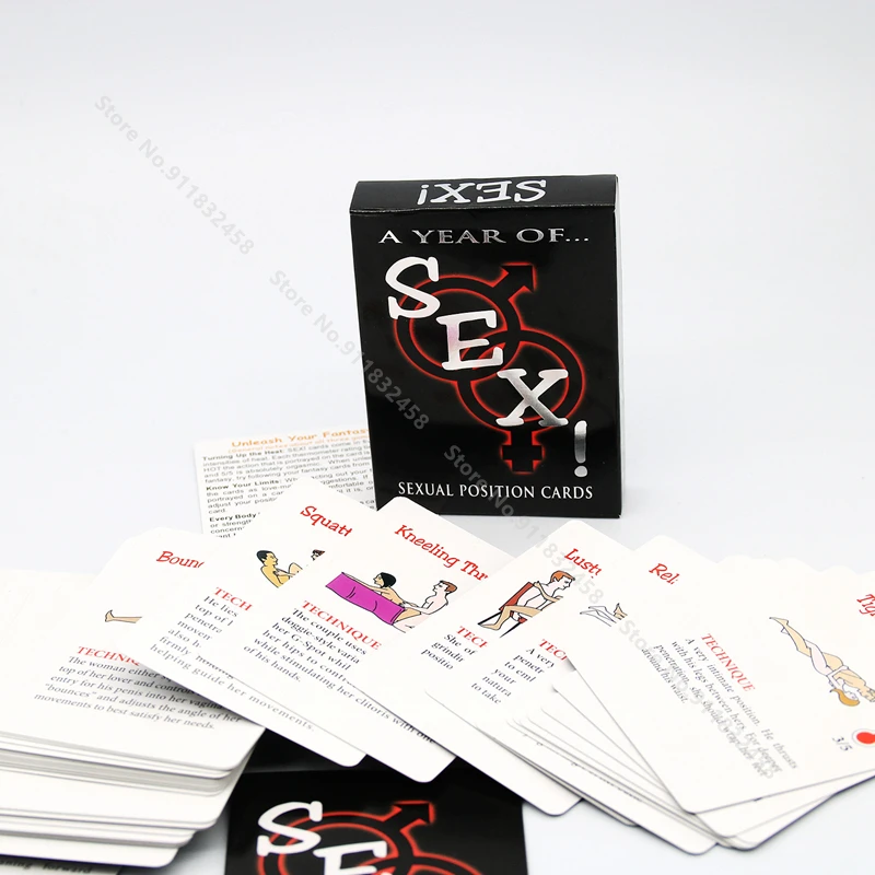 Erotické Hry Sexuálne Pozície Hrať Papier Karty Roku Sex pre Dospelých Sexy Hry, Karty, Sety na Pár Hra Sex Pozícia Sexuálne Hračky Obrázok 2 