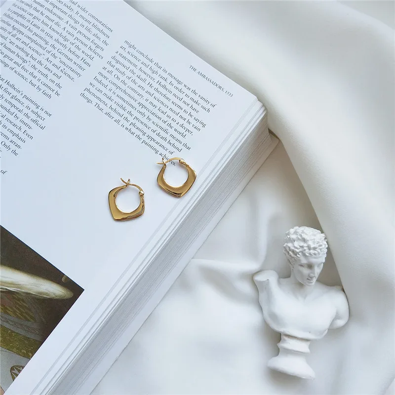SOFTPIG Minimalistický Geometrické Hoop Náušnice Reálne 925 Sterling Silver Trendy Jemné Šperky Pre Kúzlo Ženy Docela Príslušenstvo Darček Obrázok 3 