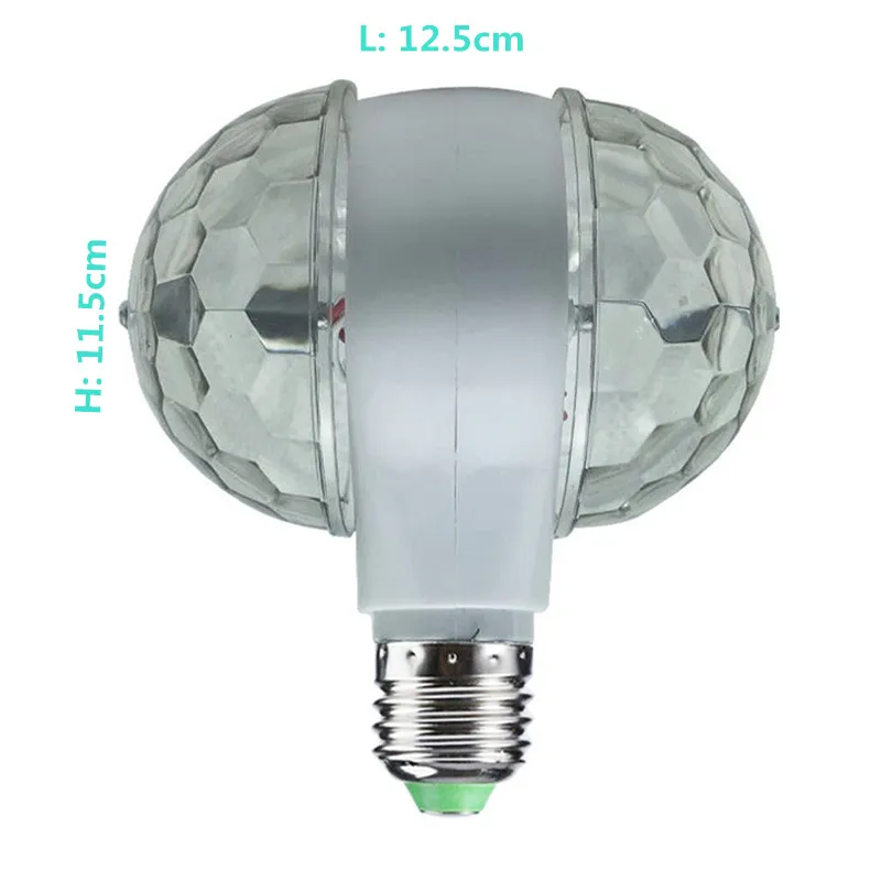 YIYANG LED 6W Rotujúce Žiarovka Svetla s Dual Head Magic Fáze Disco Lampa Rotujúce obojstrannú RGB Fáze Svetlá dc svetlo Escenario Obrázok 3 