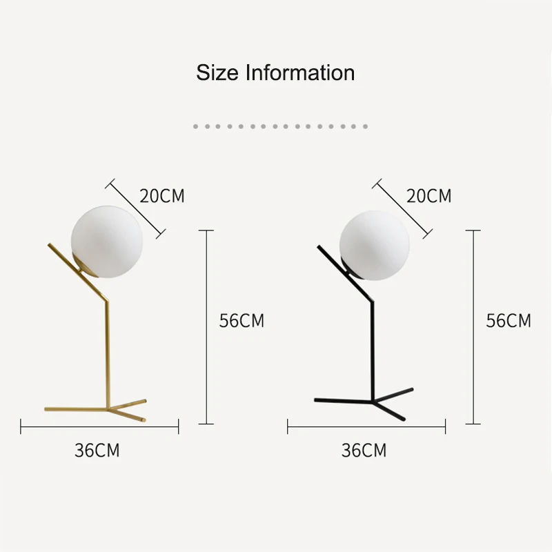 SANBUMG Tabuľka Svetlo LED Nordic Stolná Lampa 5W/9W/40W White/Black/Gold Sklo LED Svetlo pre Spálne/čitáreň/Pracovná Miestnosť Obrázok 3 
