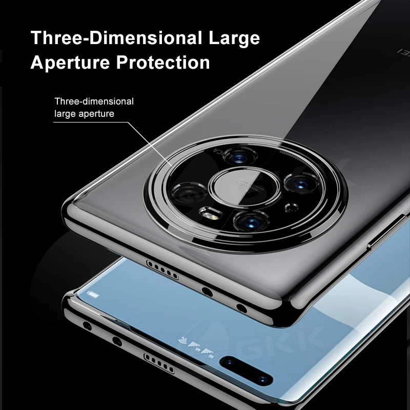 GKK Luxusné Lode Prípade Huawei Mate 40 Pro 5G Prípade HD Transparentné Proti klepaniu Ochrany Mäkký Kryt Na Huawei Mate 40 Pro 5G Obrázok 4 
