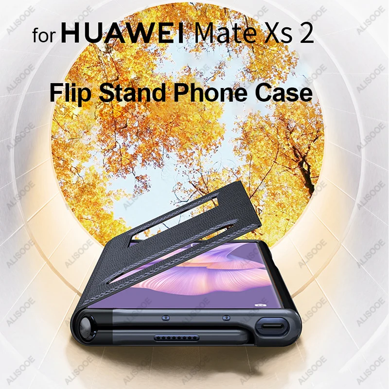 Originálne Kožené pre Huawei Mate XS 2 XS2 Flip Prípade Smart View Window vyklápací Kryt na Huawei Mate XS 2 5G Prípade Fundas Capa Obrázok 4 