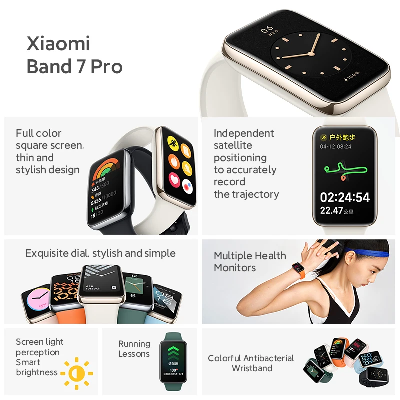 Xiao Mi Band 7 Pro 2022 GPS SmartBand 1.64