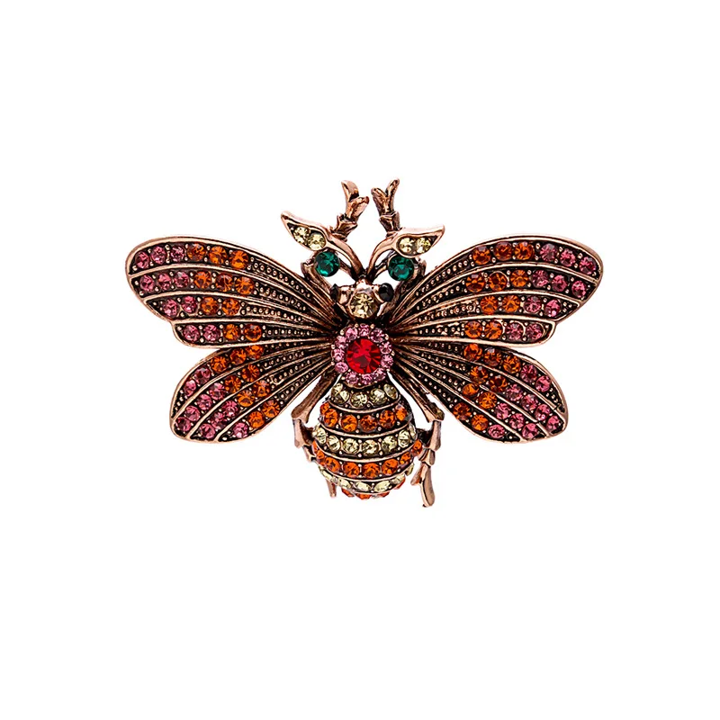 Nádherné retro móda hmyzu odkvapkávanie brošňa motýľ motýľ, včela brošňa brošňa príslušenstvo žena luxusné šperky Obrázok 4 