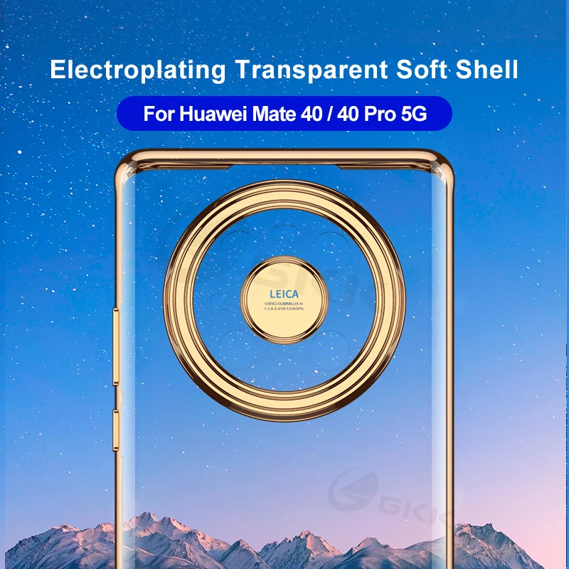 GKK Luxusné Lode Prípade Huawei Mate 40 Pro 5G Prípade HD Transparentné Proti klepaniu Ochrany Mäkký Kryt Na Huawei Mate 40 Pro 5G Obrázok 5 