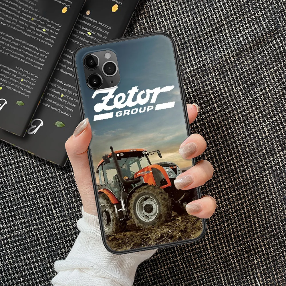 Zetors Traktor Telefón Prípade Cover obal Pre iphone 5, 5s se 2 6 6 7 8 12 mini plus X XS XR 11 PRO MAX black art coque soft shell Obrázok 5 