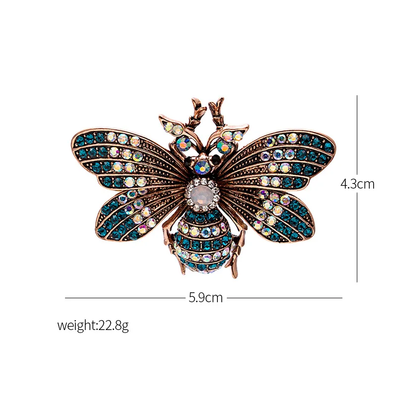 Nádherné retro móda hmyzu odkvapkávanie brošňa motýľ motýľ, včela brošňa brošňa príslušenstvo žena luxusné šperky Obrázok 5 