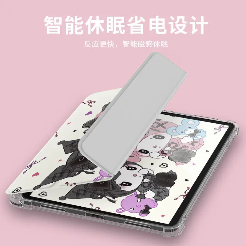 Sanrio kuromi melódie tablety puzdro Pre iPad Pro 2020 2021 2022 11 Vzduchu 2 3 Mini 4 5 6 2018 9.7 2019 10.2 10.5 10.9 12.9 palec Kryt Obrázok 5 